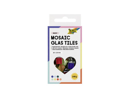 folia Carreau de verre pour mosaïque BASIC, 10 x 10 mm