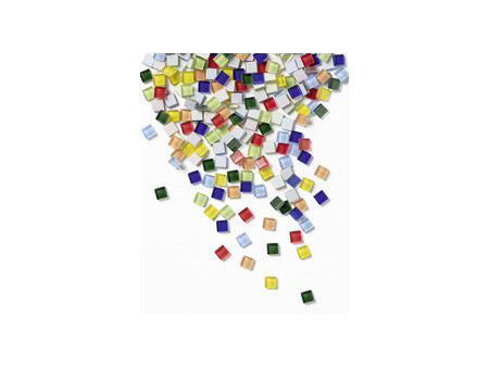 folia Carreau de verre pour mosaïque PASTEL, 10 x 10 mm