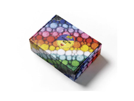 folia Mélange de pompons GLITTER Jumbobox, 300 g, assorti