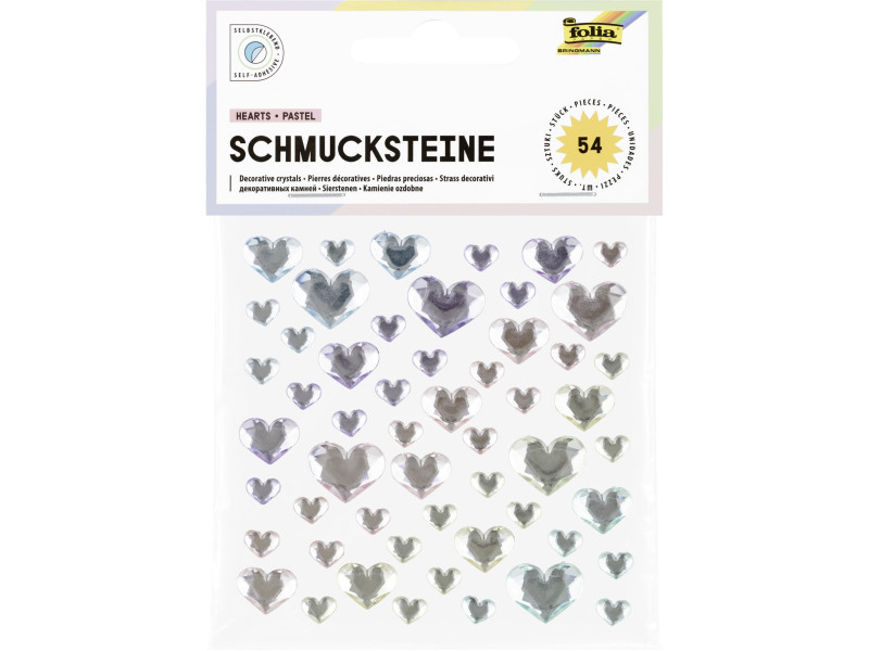 folia Pierre décorative HEARTS PASTEL, autocollant