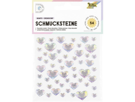 folia Pierre décorative HEARTS IRIDESCENT, autocollant
