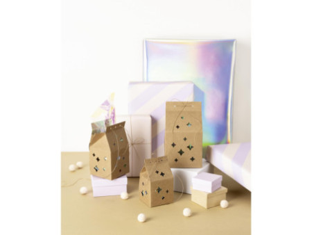 folia Set de boîtes-cadeaux 'Star gift boxes', papier kraft