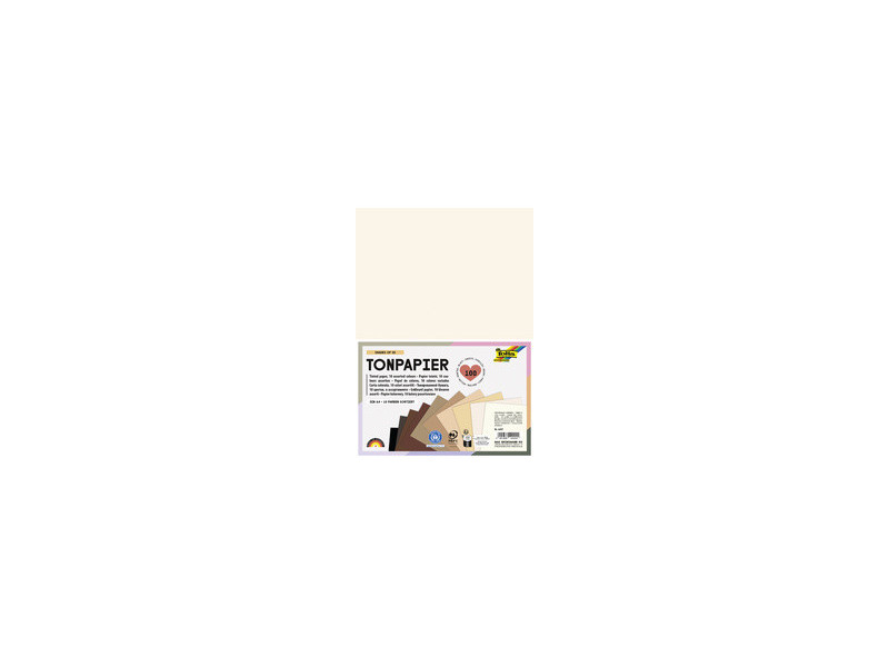 folia Papier de couleur 'Shades of Grey', A4, 130 g/m2