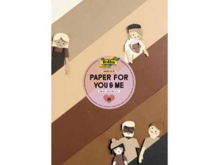 folia Bloc de papier et carton de couleur 'Shades of us'