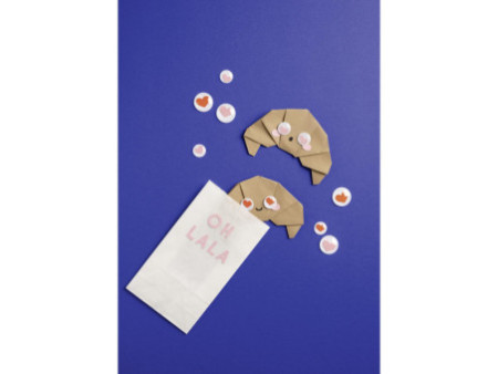 folia Oeil vacillant HEARTS, taille: M, autocollant