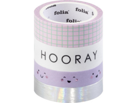 folia Ruban adhésif décoratif Washi-Tape HOTFOIL HAPPY VIBES