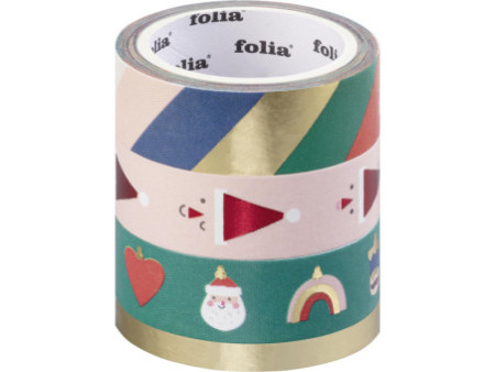 folia Ruban adhésif décoratif Washi HOTFOIL MERRY JINGLING