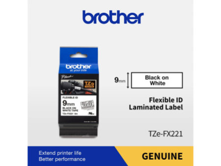 brother TZe-Tape TZe-FX221 Flexi-Tape cassette à ruban