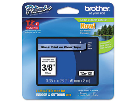 brother Cassette à bande TZe TZe-121, largeur de bande: 9 mm