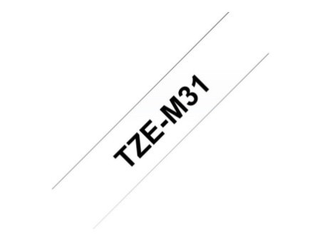 brother TZe-Tape TZe-M31 cassette à ruban, Largeur: 12 mm,