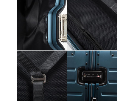 ALUMAXX Valise de voyage Gravity, en aluminium, bleu