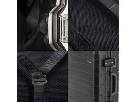 ALUMAXX Valise de voyage Gravity, en aluminium, noir