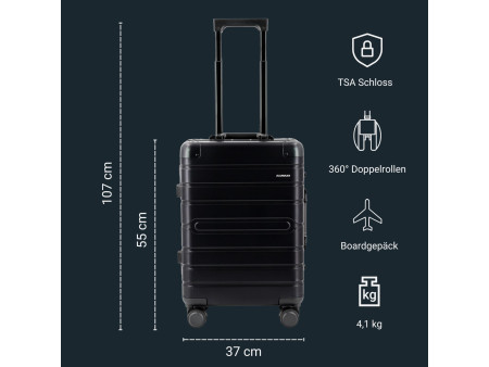 ALUMAXX Valise de voyage Gravity, en aluminium, noir
