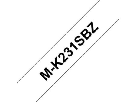 brother M-Tape M-K231S cassette de ruban, Largeur de