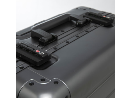 ALUMAXX Valise de voyage Overnight, entièrement en alu, gris