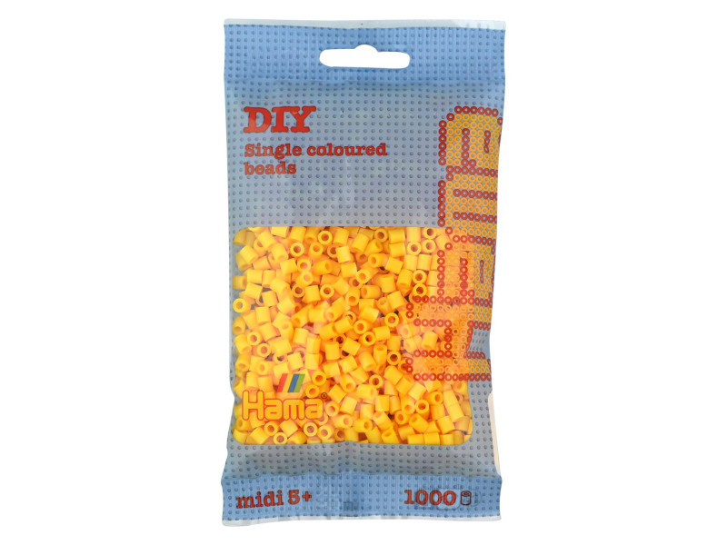 Hama Perles à repasser midi, dans un sachet, jaune