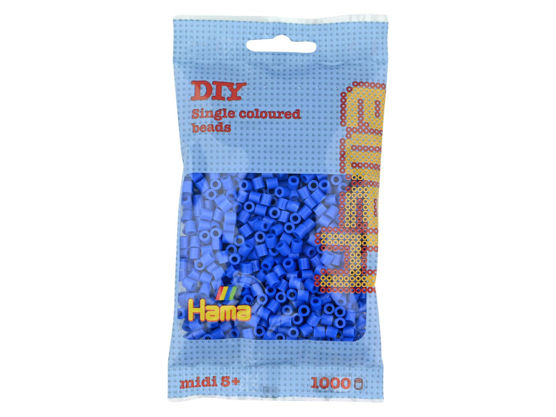 Hama Perles à repasser midi, dans un sachet, bleu clair