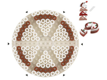 Hama Plaque pour perles midi 'Grand cercle', blanc