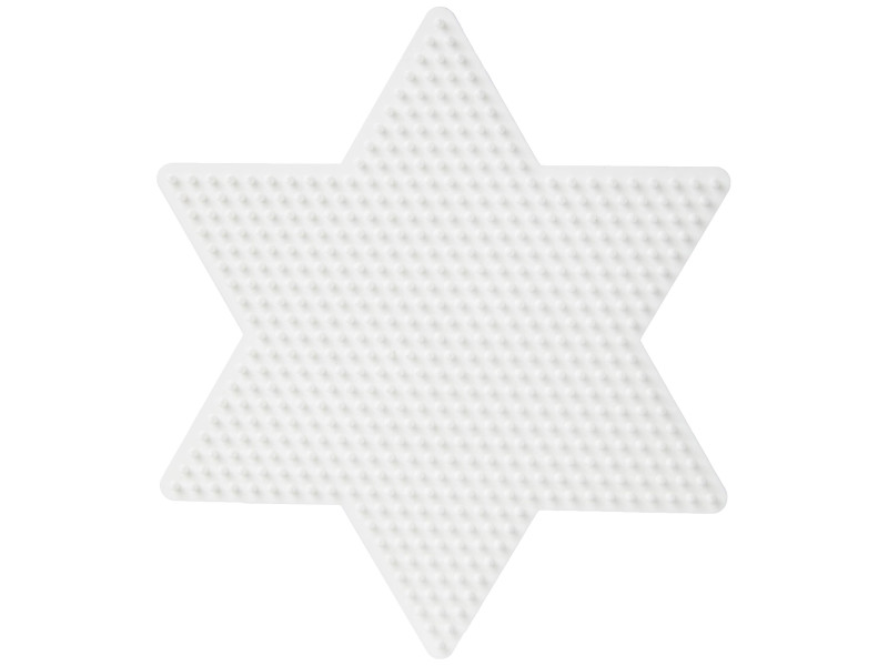 Hama Plaque pour perles midi 'Grande étoile', blanc