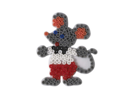 Hama Perles à repasser midi, dans un sachet, gris foncé