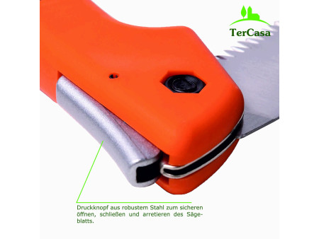 TerCasa Scie pliante avec manche Softgrip, lame: 160 mm