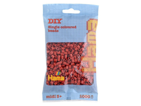 Hama Perles à repasser midi, dans un sachet, auburn