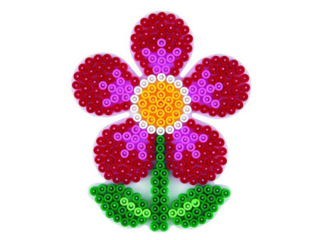 Hama Plaque pour perles midi 'Fleur', blanc