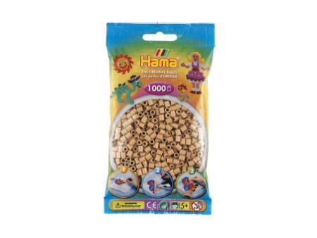 Hama Perles à repasser midi, dans un sachet, cappuccino