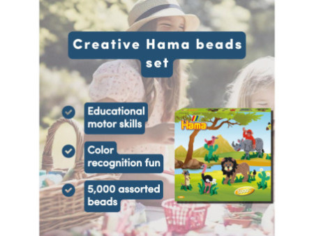 Hama Perles à repasser midi 'Safari', coffret cadeau