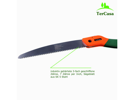 TerCasa Scie pliante avec manche Softgrip, lame: 230 mm