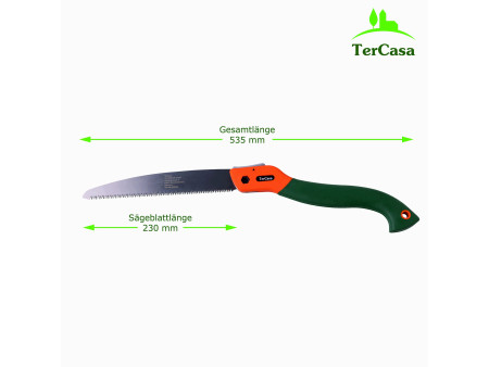 TerCasa Scie pliante avec manche Softgrip, lame: 230 mm