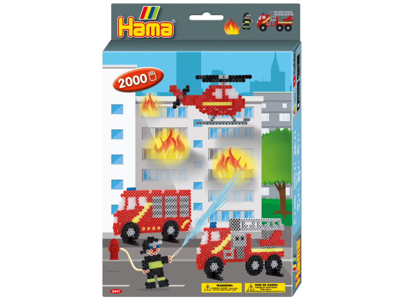 Hama Perles à repasser midi 'Pompiers', coffret cadeau