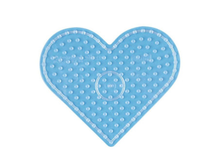 Hama Plaque pour perles à repasser 'Coeur', transparent