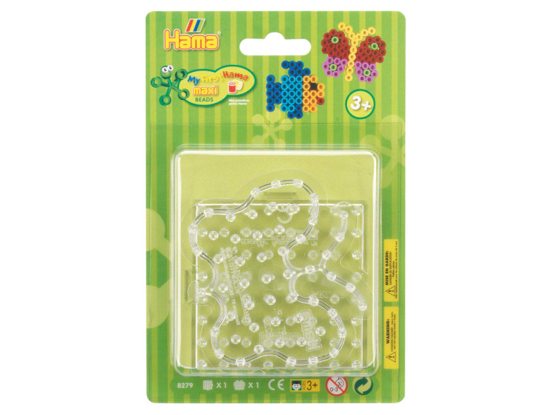Hama Plaque pour perles 'Carré, papillon', sous blister