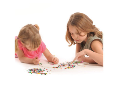 hama Perles à repasser midi 'Perles à rayures - Fleur'