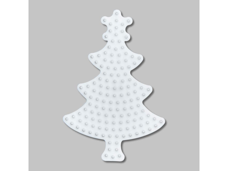 Hama Plaque pour perles midi 'Sapin de Noël', blanc