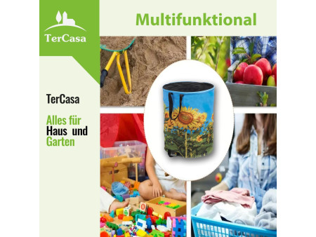 TerCasa Sac de jardin Pop-Up Sunflower, 109 litres