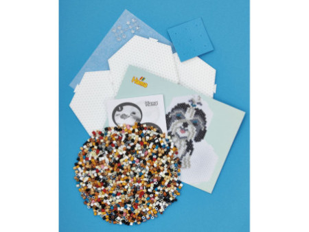 HAMA Perles à repasser midi 'Les copains chiens', coffret