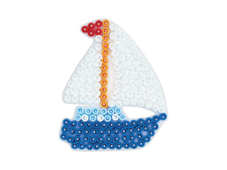 Hama Plaque pour perles midi 'Voilier', blanc