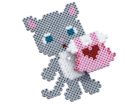 Hama Perles à repasser midi 'Chat habillé', boîte cadeau
