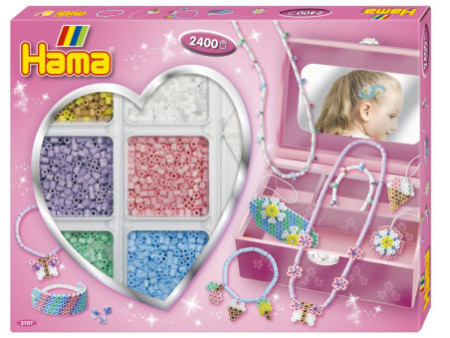 Hama Perles à repasser midi 'Création bijoux', boîte cadeau