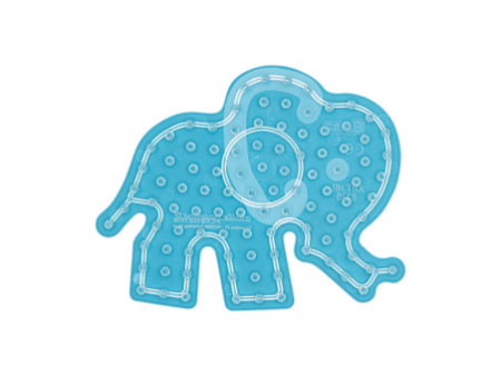 Hama Plaque pour perles à repasser 'Eléphant', transparent