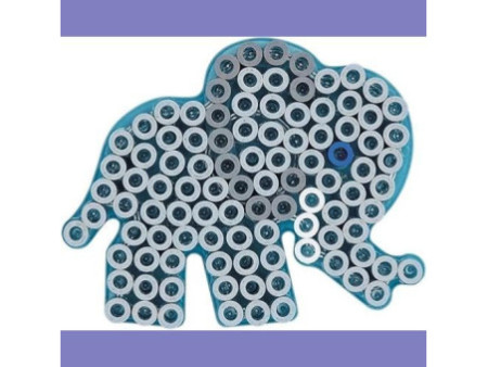Hama Plaque pour perles à repasser 'Eléphant', transparent