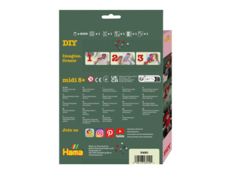 Hama Perles à repasser midi 'Lutins de Noël', coffret cadeau