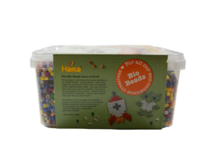 Hama Perles à repasser Bio midi 'mix de couleurs', boîte