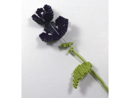 Hama Perles à repasser midi, dans un sachet, aubergine