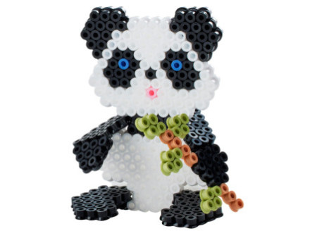 Hama Perles à repasser midi 3D 'Panda', coffret cadeau