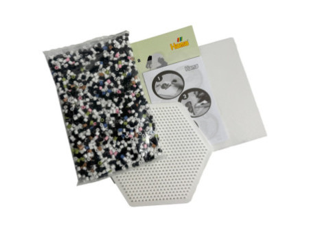 Hama Perles à repasser midi 3D 'Panda', coffret cadeau