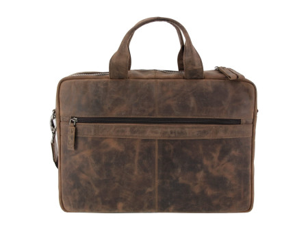 PRIDE&SOUL Sac pour laptop RAILEY, cuir, brun