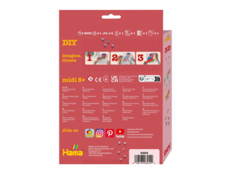 Hama Perles à repasser midi 3D 'Licornes', coffret cadeau